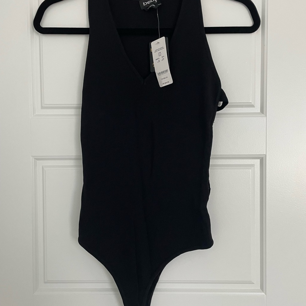 Bebe S Black Dress Straps on Side